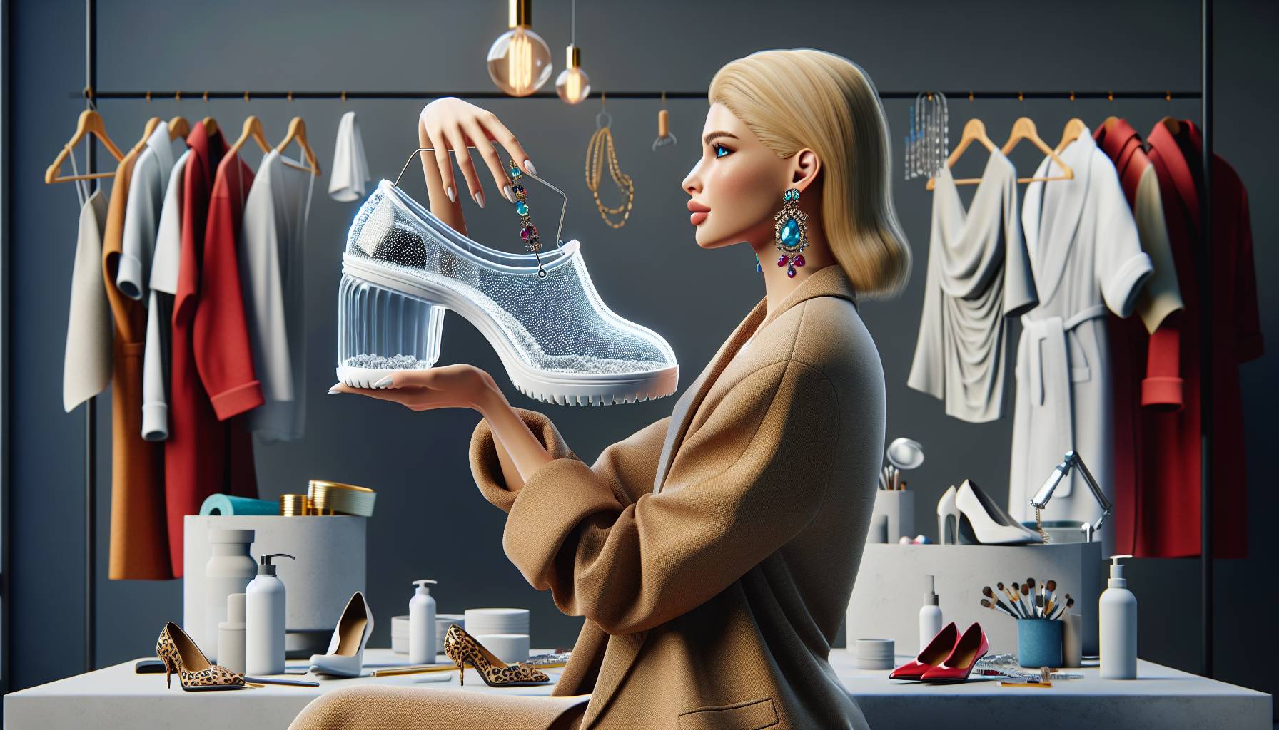 Gigi Hadid Transforms Shower Shoes into High Fashion