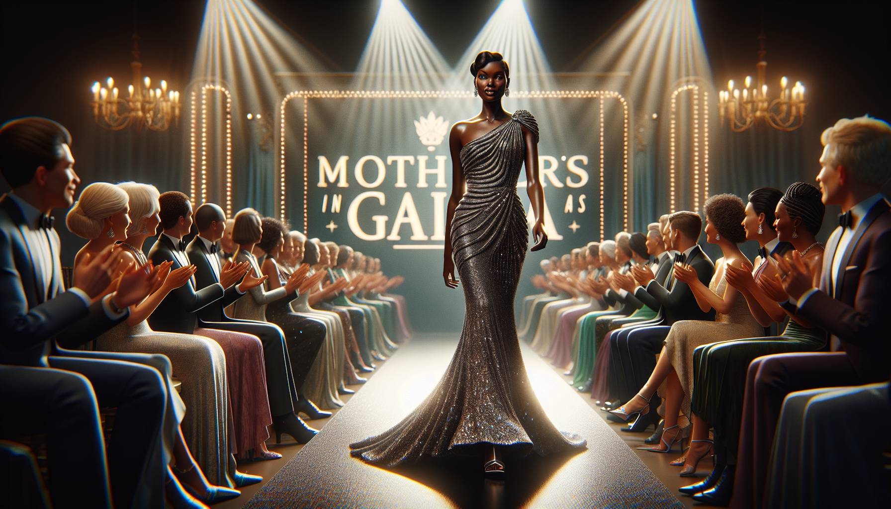 Aziza Shuler Stuns on Runway at Mothers In Charge Gala