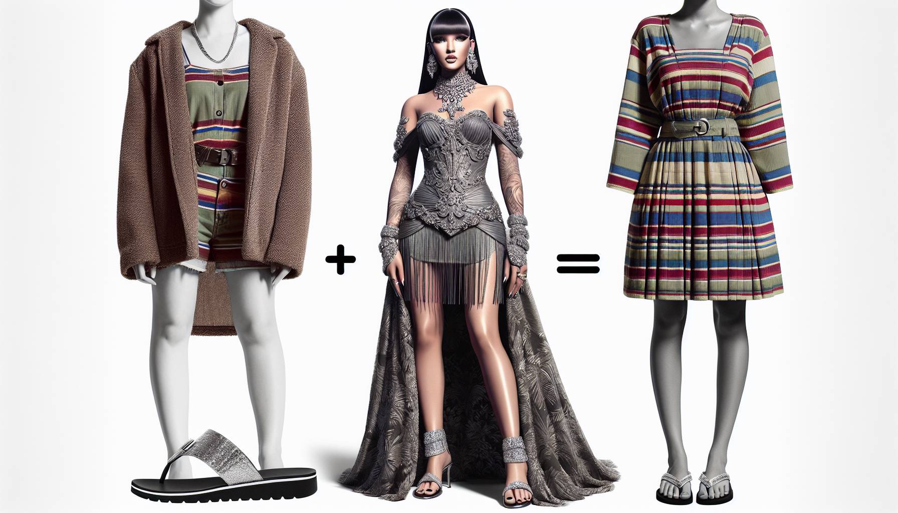 Jennifer Lopez Teams $2,600 Prada Mini Dress with $60 Metallic Flip-Flops